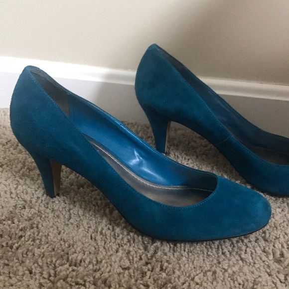 Steve Madden turquoise heels-good condition - Picture 3 of 3